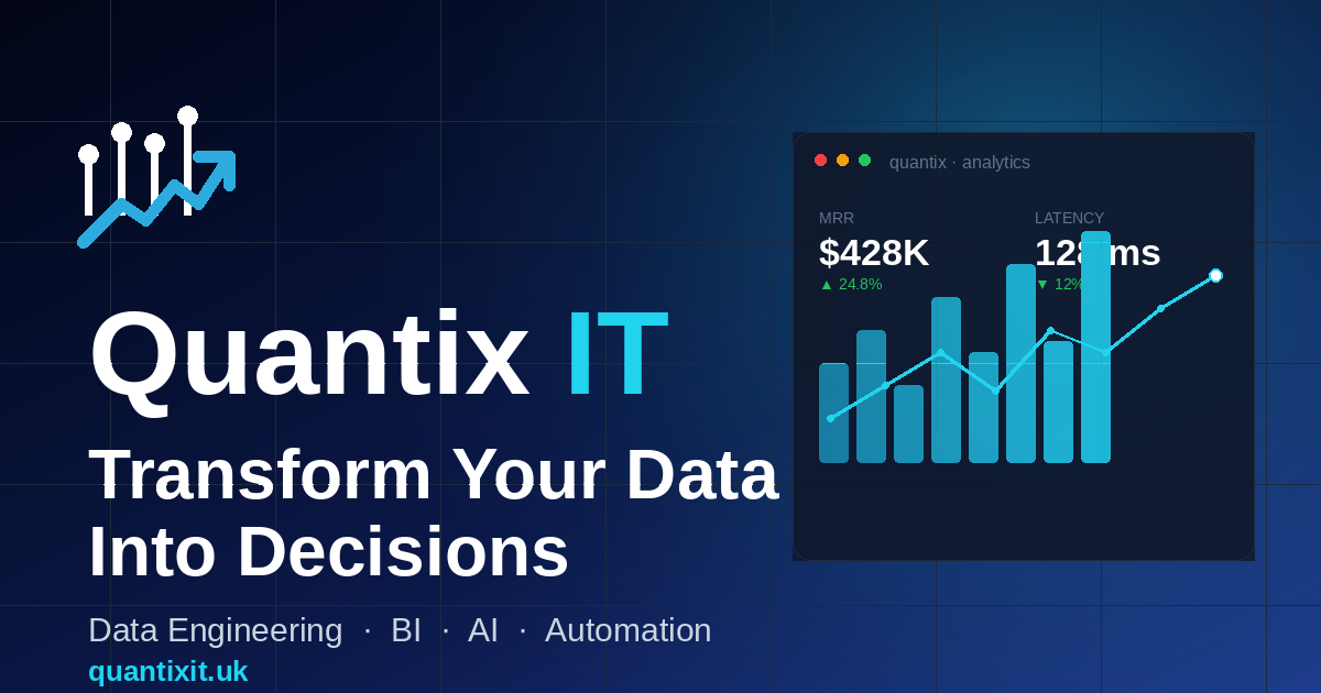 Quantix IT Ltd. | Data Engineering, BI & AI Solutions